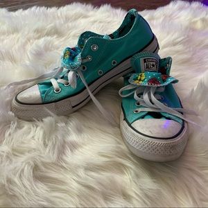 Women’s Converse All Star Sz 8 Double Tongue Blue